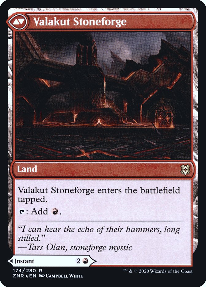 Valakut Awakening // Valakut Stoneforge [Zendikar Rising Prerelease Promos] | Good Games Morley
