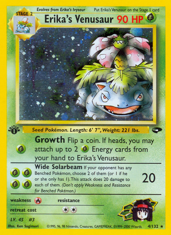 Erika's Venusaur (4/132) [Gym Challenge 1st Edition] | Good Games Morley