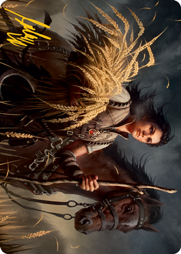 Ambitious Farmhand Art Card (Gold-Stamped Signature) [Innistrad: Midnight Hunt Art Series] | Good Games Morley