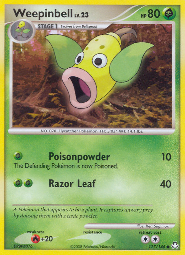 Weepinbell (127/146) [Diamond & Pearl: Legends Awakened] | Good Games Morley