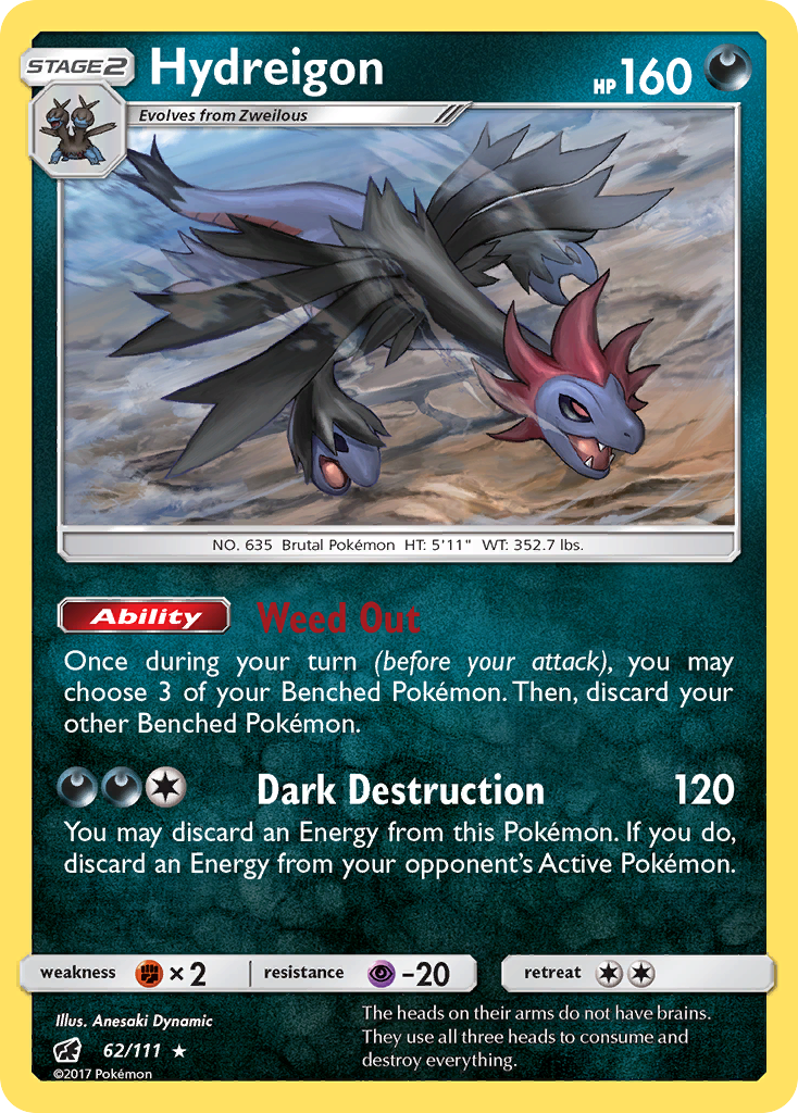Hydreigon (62/111) [Sun & Moon: Crimson Invasion] | Good Games Morley