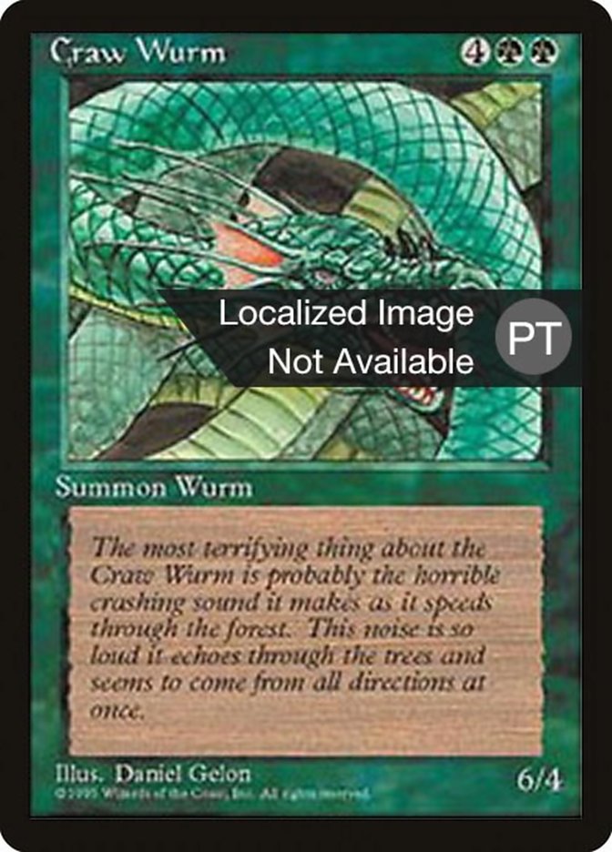 Craw Wurm [Fourth Edition (Foreign Black Border)] | Good Games Morley