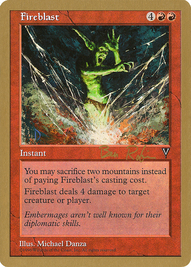 Fireblast (Ben Rubin) [World Championship Decks 1998] | Good Games Morley