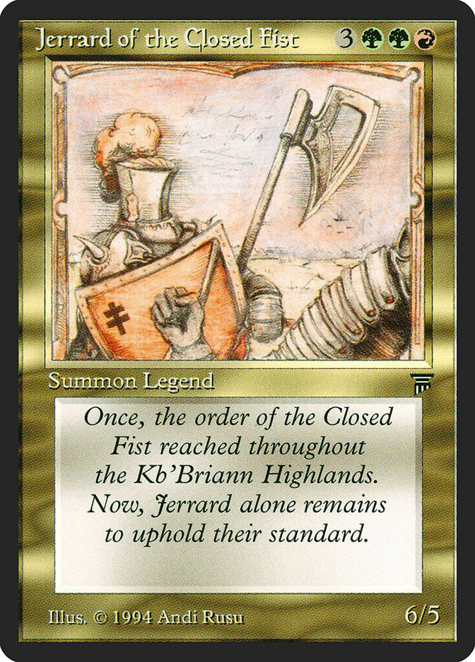 Jerrard of the Closed Fist [Legends] | Good Games Morley