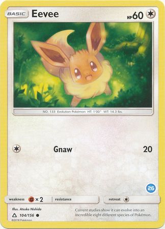 Eevee (104/156) (Deck Exclusive #26) [Sun & Moon: Trainer Kit - Alolan Ninetales] | Good Games Morley