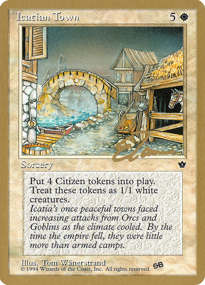 Icatian Town (Eric Tam) (SB) [Pro Tour Collector Set] | Good Games Morley