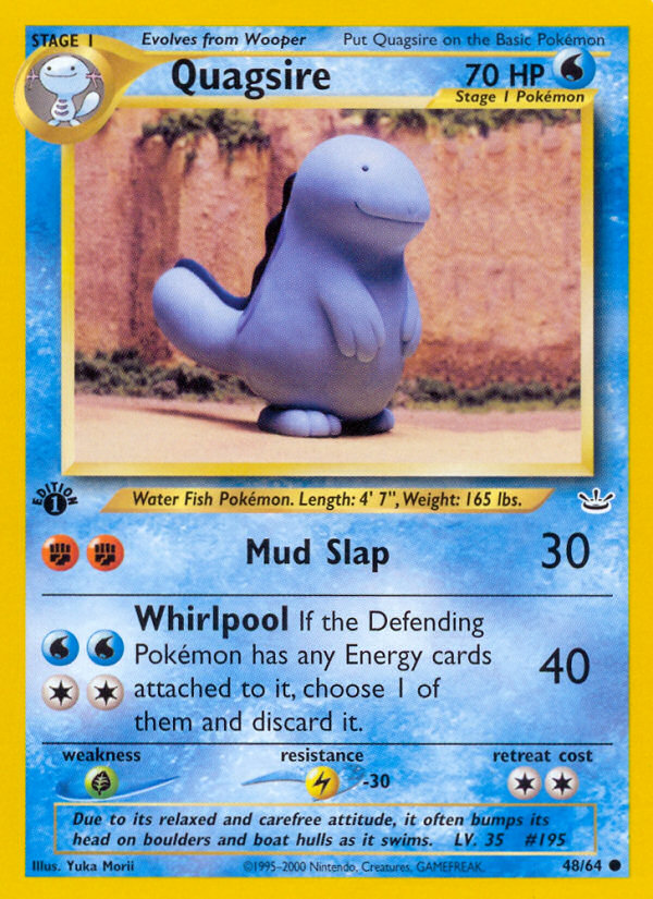 Quagsire (48/64) [Neo Revelation 1st Edition] | Good Games Morley