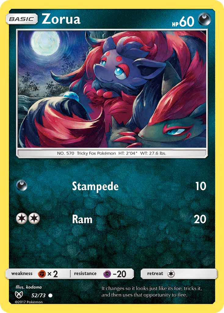 Zorua (52/73) [Sun & Moon: Shining Legends] | Good Games Morley