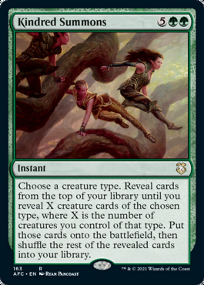 Kindred Summons [Dungeons & Dragons: Adventures in the Forgotten Realms Commander] | Good Games Morley