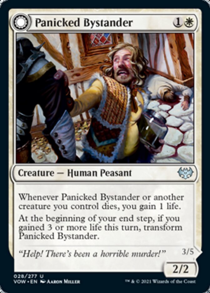 Panicked Bystander // Cackling Culprit [Innistrad: Crimson Vow] | Good Games Morley