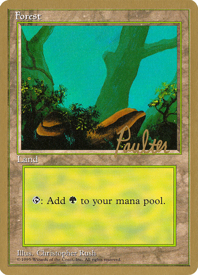 Forest (pp378) (Preston Poulter) [Pro Tour Collector Set] | Good Games Morley