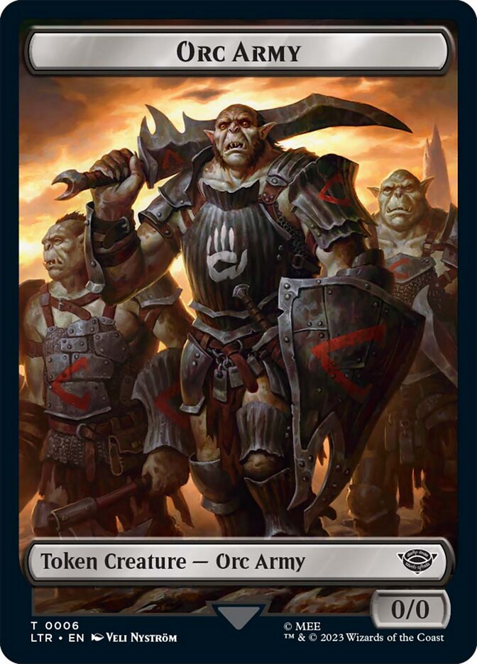 Orc Army Token (06) [The Lord of the Rings: Tales of Middle-Earth Tokens] | Good Games Morley