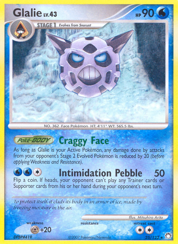 Glalie (25/123) [Diamond & Pearl: Mysterious Treasures] | Good Games Morley