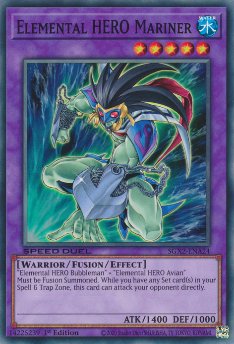 Elemental HERO Mariner [SGX2-ENA24] Common | Good Games Morley