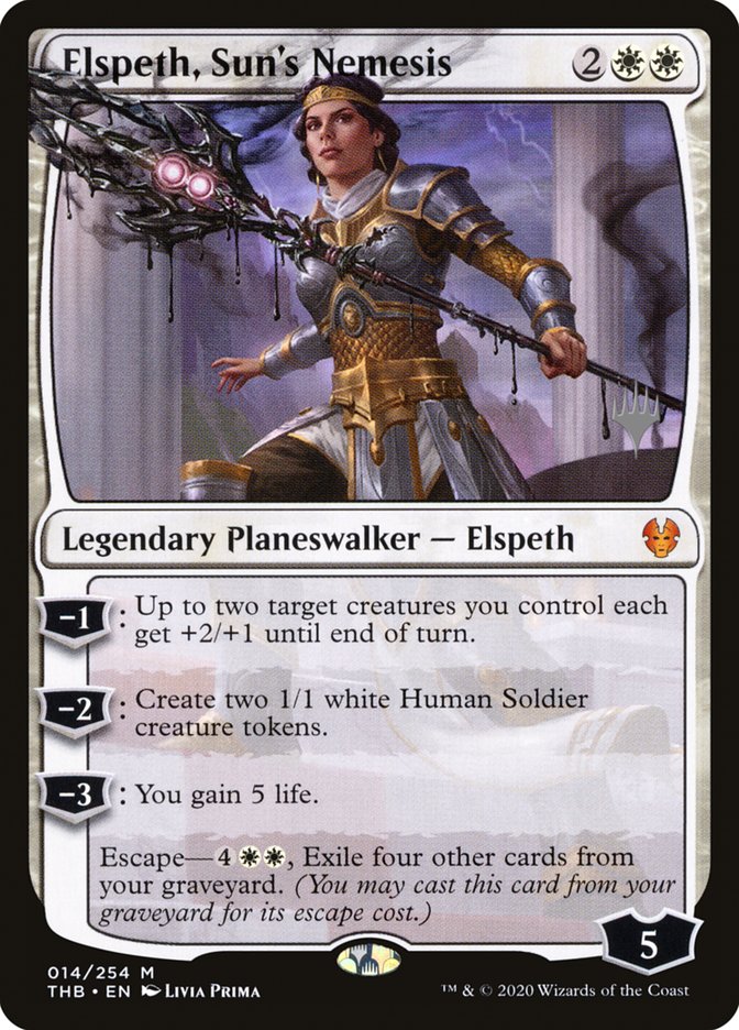 Elspeth, Sun's Nemesis (Promo Pack) [Theros Beyond Death Promos] | Good Games Morley