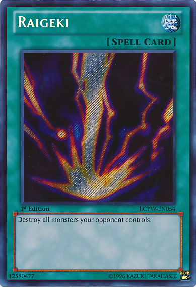 Raigeki [LCYW-EN054] Secret Rare | Good Games Morley