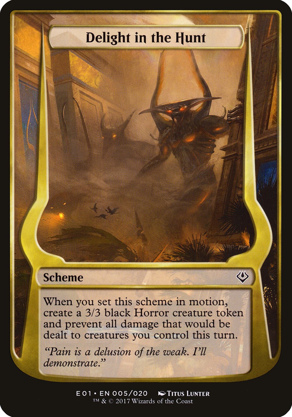 Delight in the Hunt (Schemes) [Archenemy: Nicol Bolas Schemes] | Good Games Morley