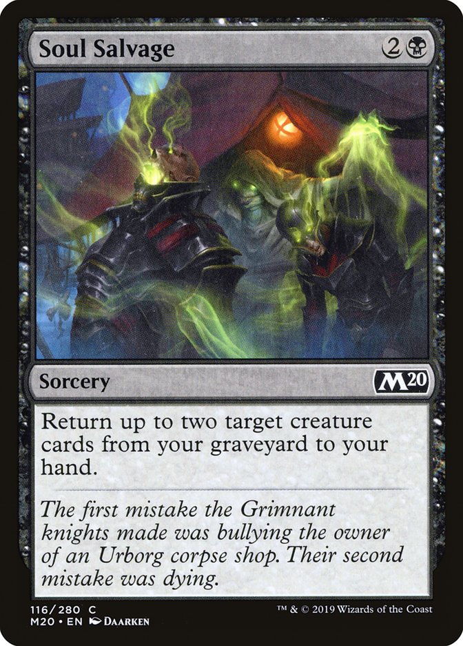Soul Salvage [Core Set 2020] | Good Games Morley