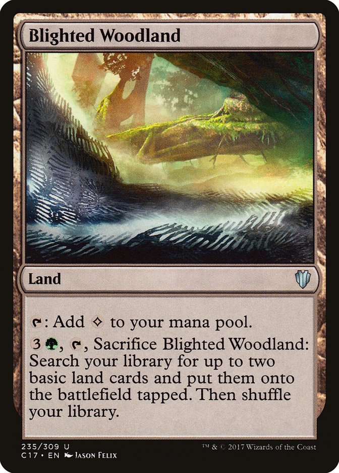 Blighted Woodland [Commander 2017] | Good Games Morley