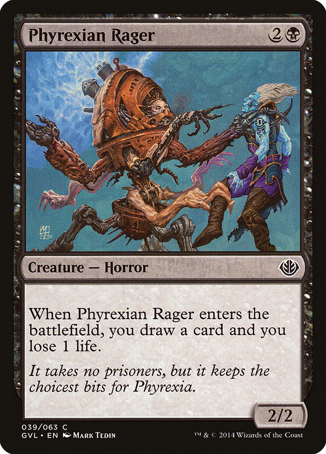 Phyrexian Rager (Garruk vs. Liliana) [Duel Decks Anthology] | Good Games Morley
