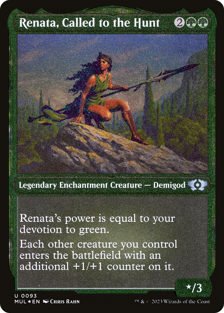 Renata, Called to the Hunt (Foil Etched) [Multiverse Legends] | Good Games Morley
