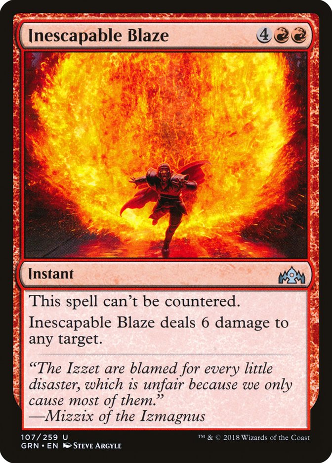 Inescapable Blaze [Guilds of Ravnica] | Good Games Morley