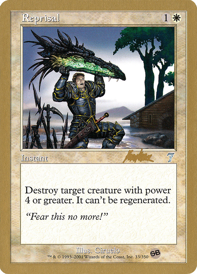 Reprisal (Brian Kibler) (SB) [World Championship Decks 2002] | Good Games Morley