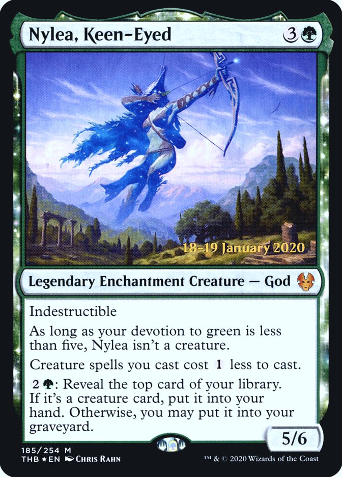 Nylea, Keen-Eyed [Theros Beyond Death Prerelease Promos] | Good Games Morley