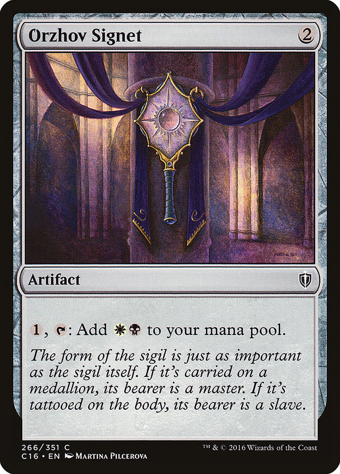 Orzhov Signet [Commander 2016] | Good Games Morley