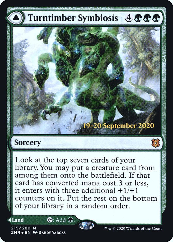 Turntimber Symbiosis // Turntimber, Serpentine Wood [Zendikar Rising Prerelease Promos] | Good Games Morley