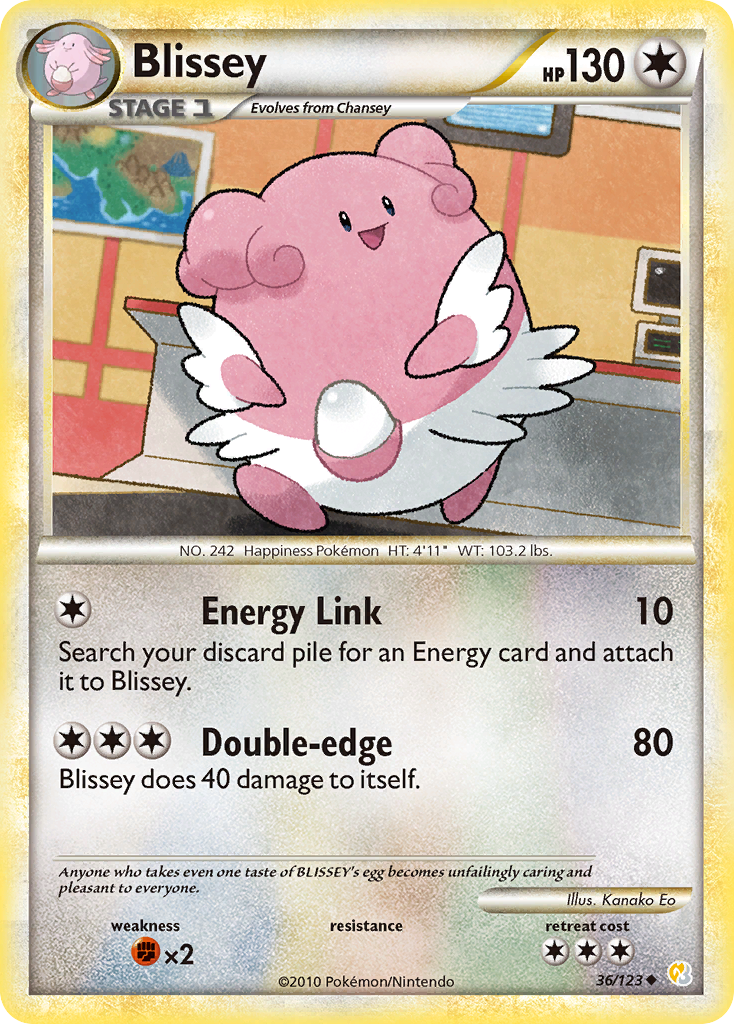 Blissey (36/123) [HeartGold & SoulSilver: Base Set] | Good Games Morley