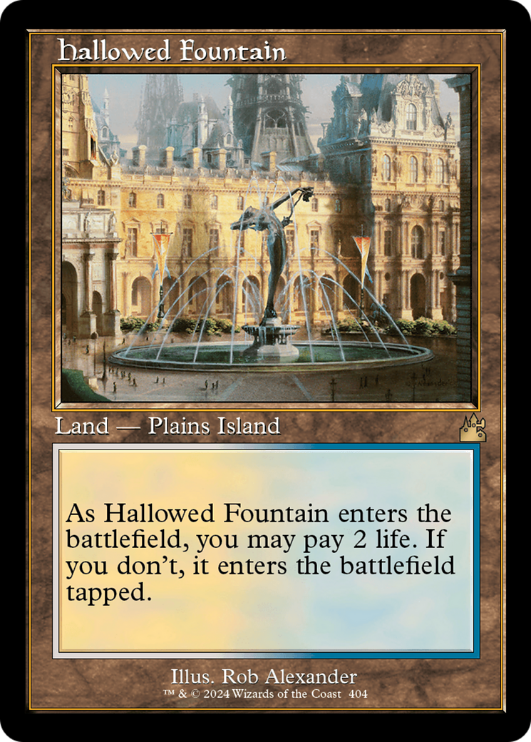 Hallowed Fountain (Retro) [Ravnica Remastered] | Good Games Morley