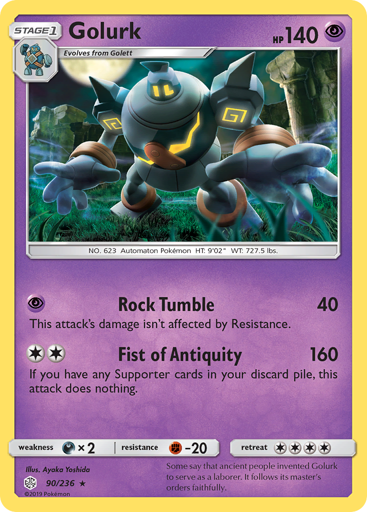 Golurk (90/236) [Sun & Moon: Cosmic Eclipse] | Good Games Morley