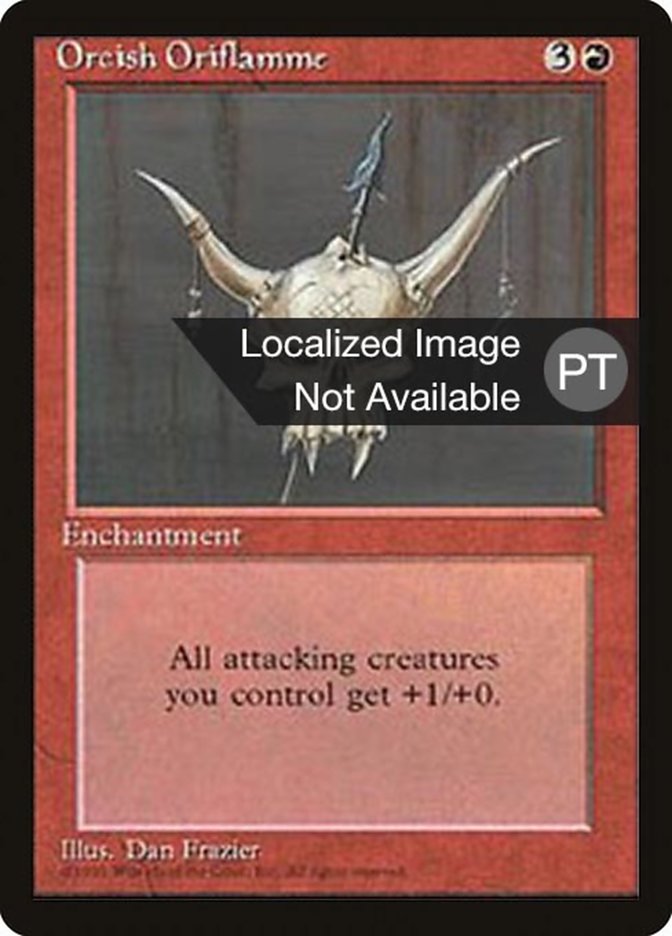 Orcish Oriflamme [Fourth Edition (Foreign Black Border)] | Good Games Morley