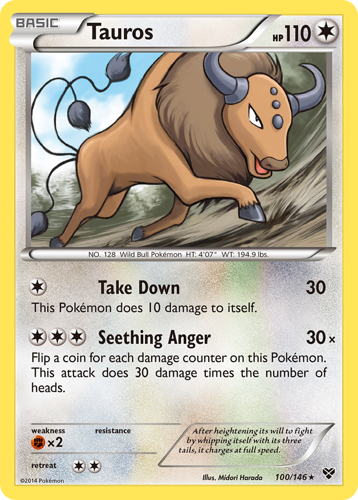 Tauros (100/146) [XY: Base Set] | Good Games Morley
