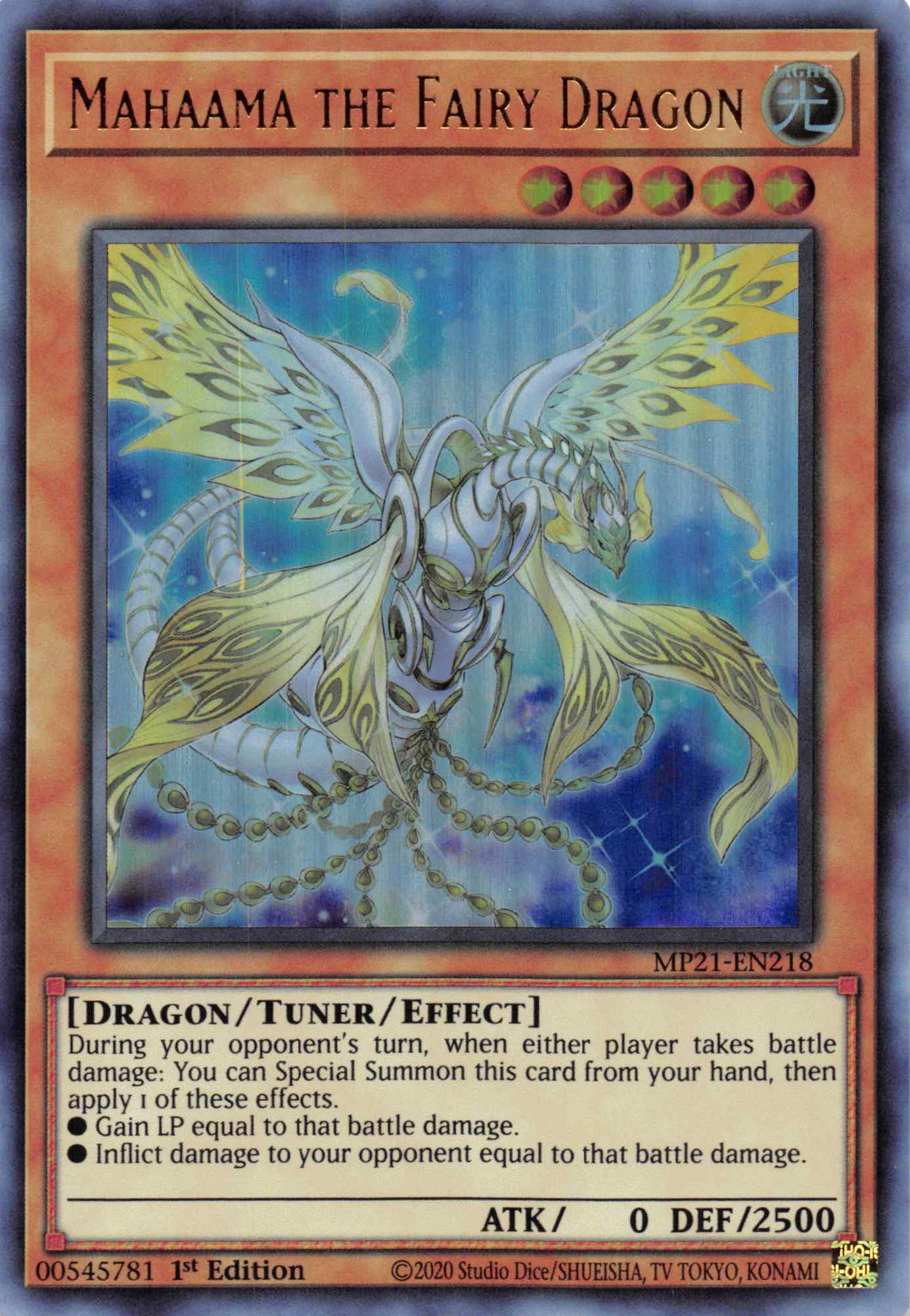 Mahaama the Fairy Dragon [MP21-EN218] Ultra Rare | Good Games Morley