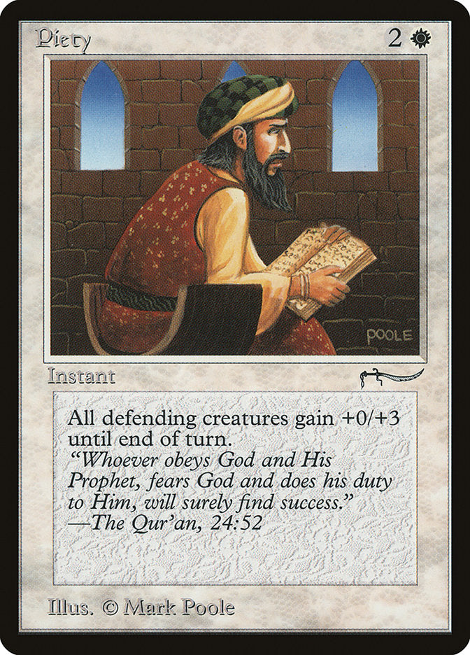 Piety (Light Mana Cost) [Arabian Nights] | Good Games Morley