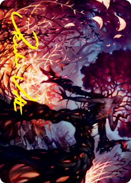 Splendid Reclamation Art Card (Gold-Stamped Signature) [Innistrad: Crimson Vow Art Series] | Good Games Morley