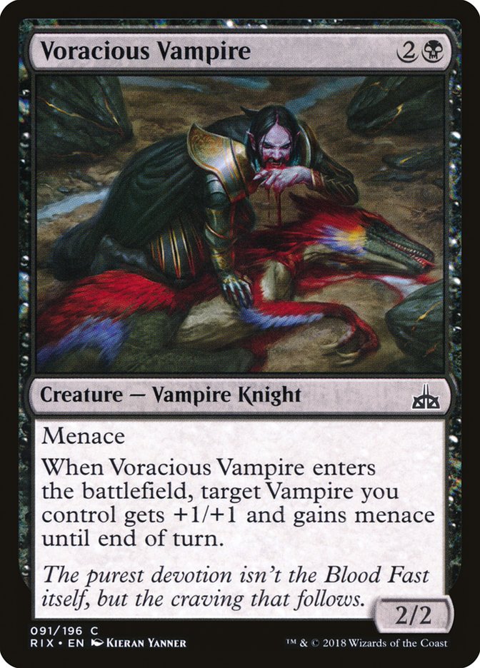 Voracious Vampire [Rivals of Ixalan] | Good Games Morley