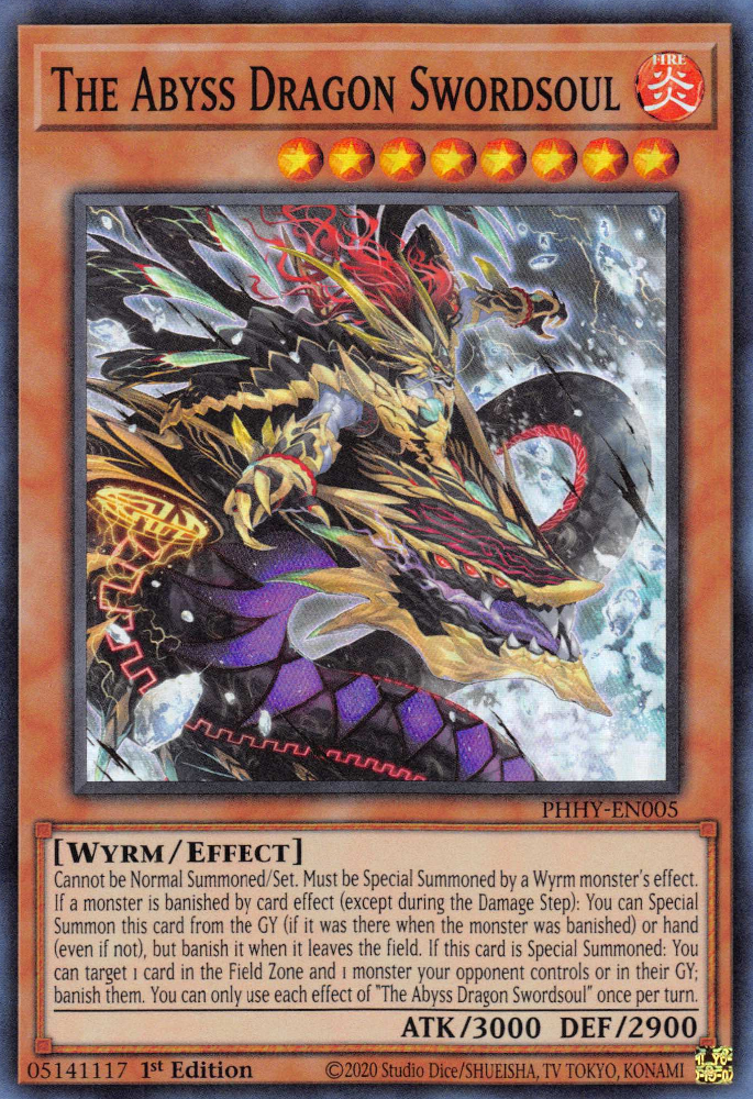The Abyss Dragon Swordsoul [PHHY-EN005] Super Rare | Good Games Morley