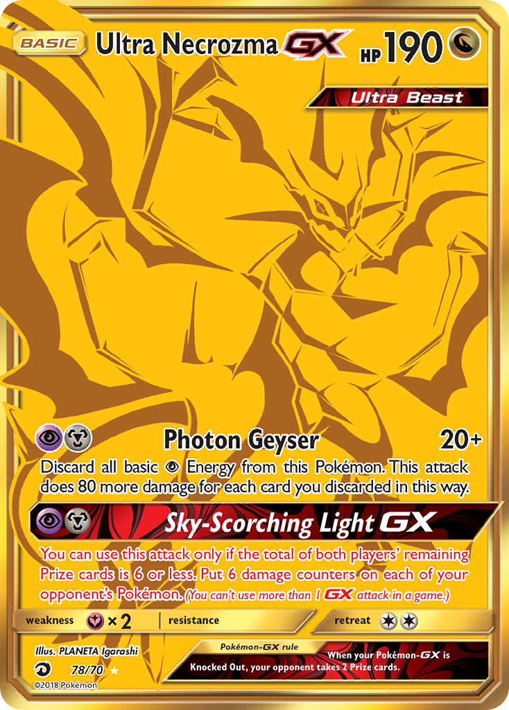 Ultra Necrozma GX (78/70) [Sun & Moon: Dragon Majesty] | Good Games Morley