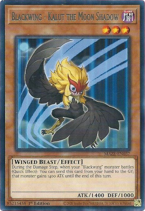 Blackwing - Kalut the Moon Shadow [MAZE-EN037] Rare | Good Games Morley