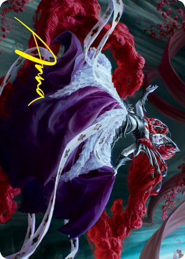 Olivia, Crimson Bride Art Card (Gold-Stamped Signature) [Innistrad: Crimson Vow Art Series] | Good Games Morley