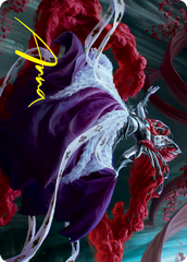 Olivia, Crimson Bride Art Card (Gold-Stamped Signature) [Innistrad: Crimson Vow Art Series] | Good Games Morley