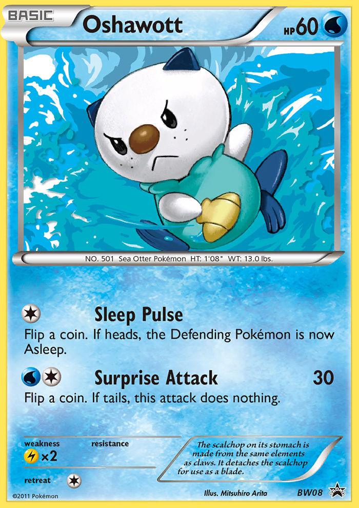 Oshawott (BW08) [Black & White: Black Star Promos] | Good Games Morley