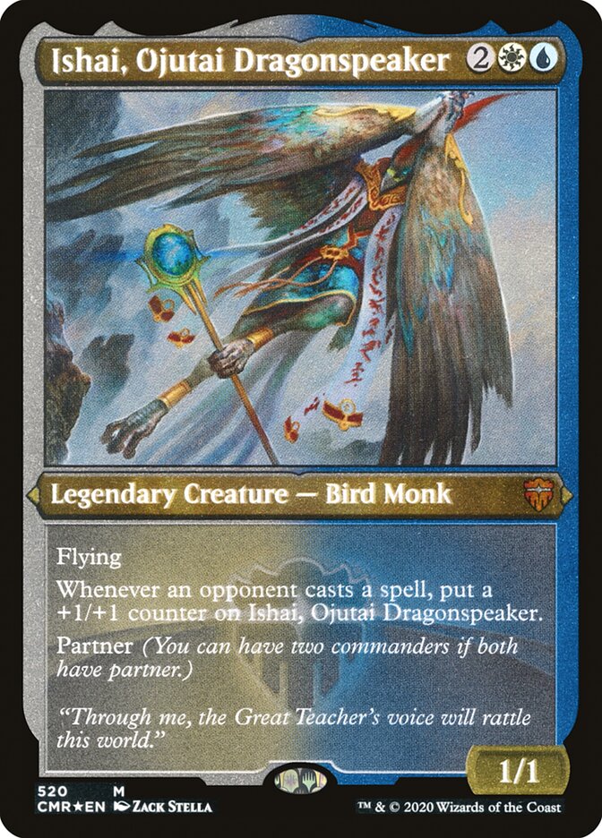 Ishai, Ojutai Dragonspeaker (Etched) [Commander Legends] | Good Games Morley