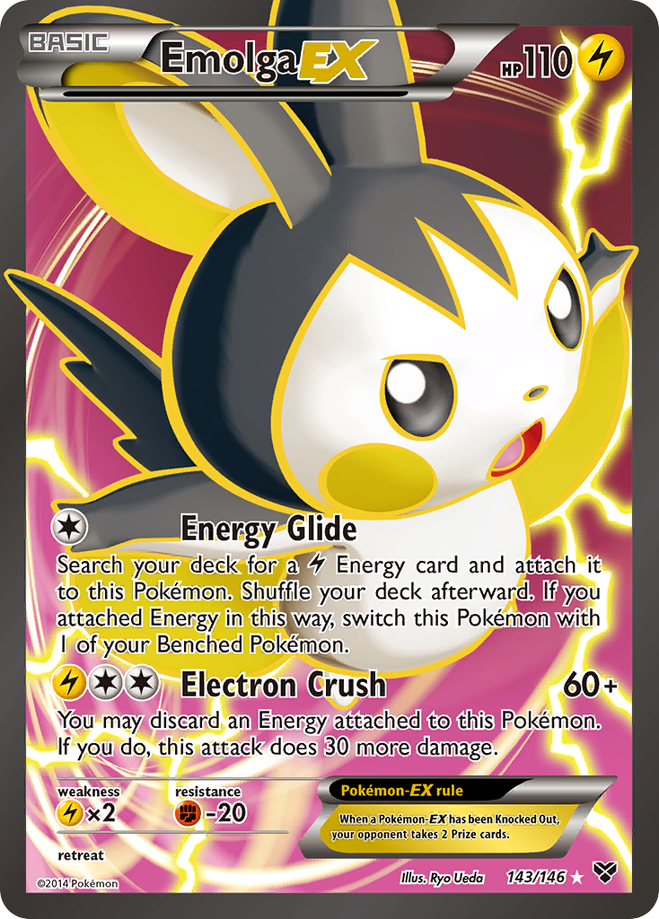 Emolga EX (143/146) [XY: Base Set] | Good Games Morley
