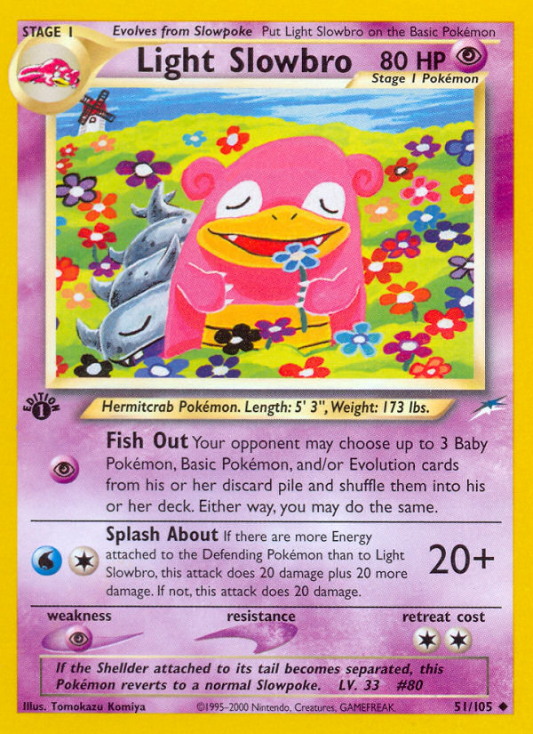 Light Slowbro (51/105) [Neo Destiny 1st Edition] | Good Games Morley