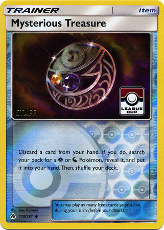 Mysterious Treasure (113/131) (League Promo Staff) [Sun & Moon: Forbidden Light] | Good Games Morley