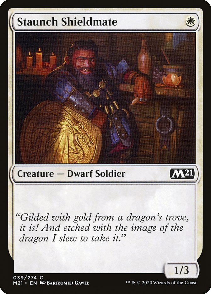 Staunch Shieldmate [Core Set 2021] | Good Games Morley